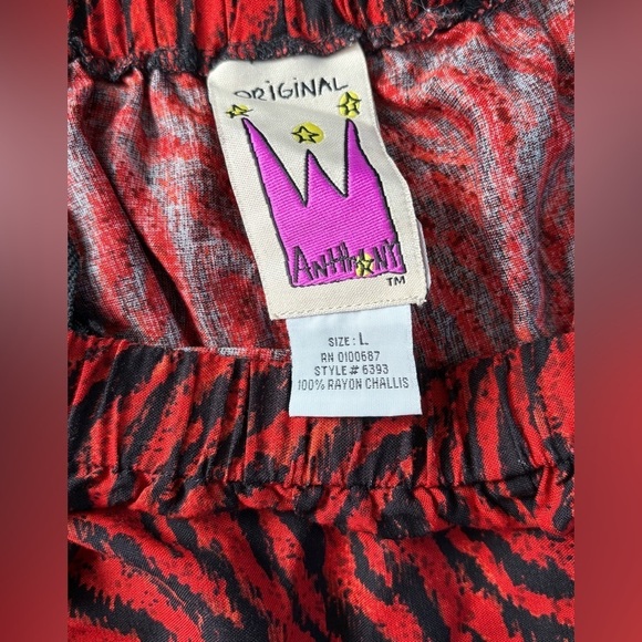 Anthony Original Maxi Jacquard Zebra/Giraffe Print pants , Size: Large - Picture 8 of 9